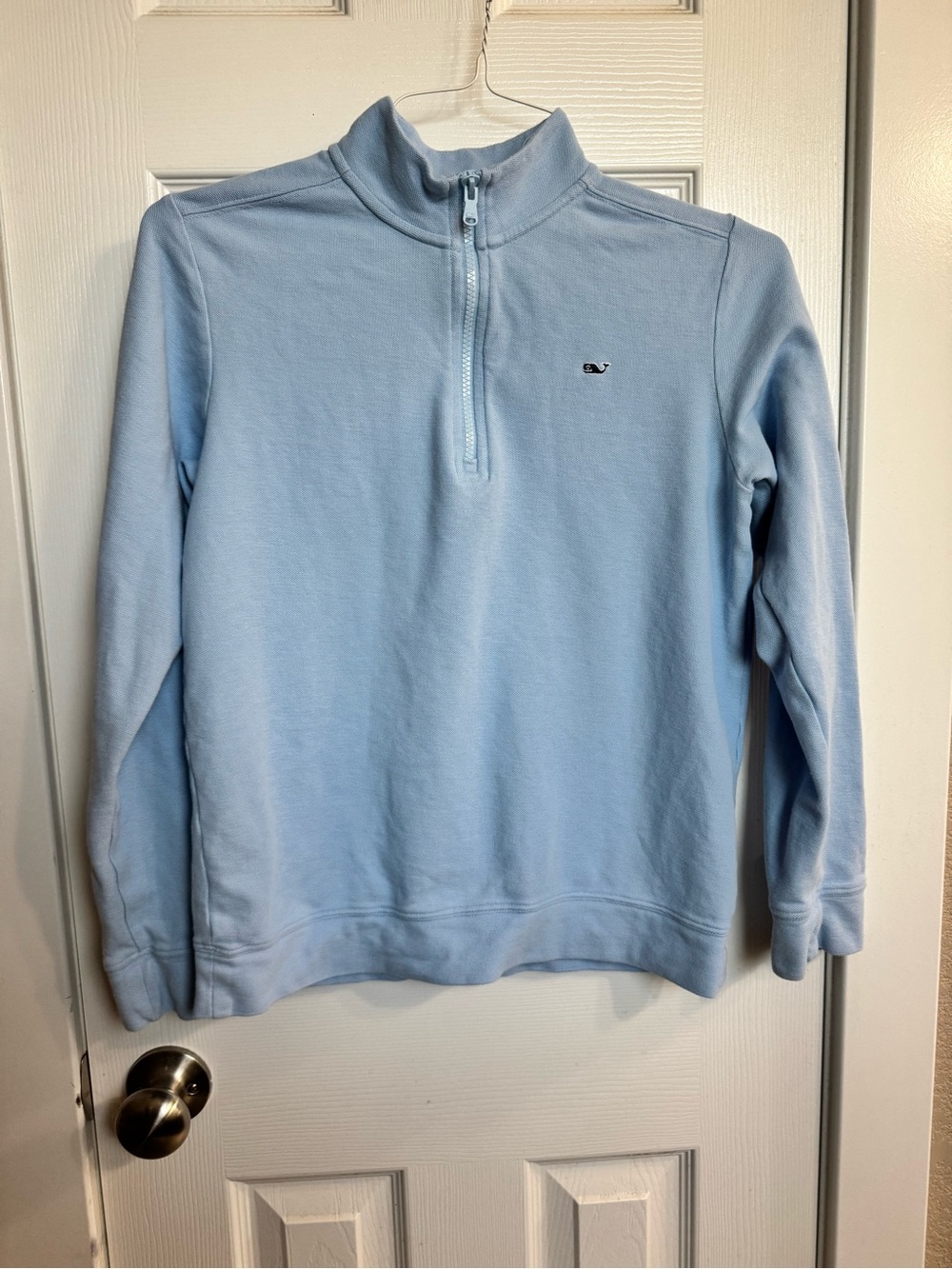 Vineyard Vines Light Blue Kids Quarter-Zip Pullover